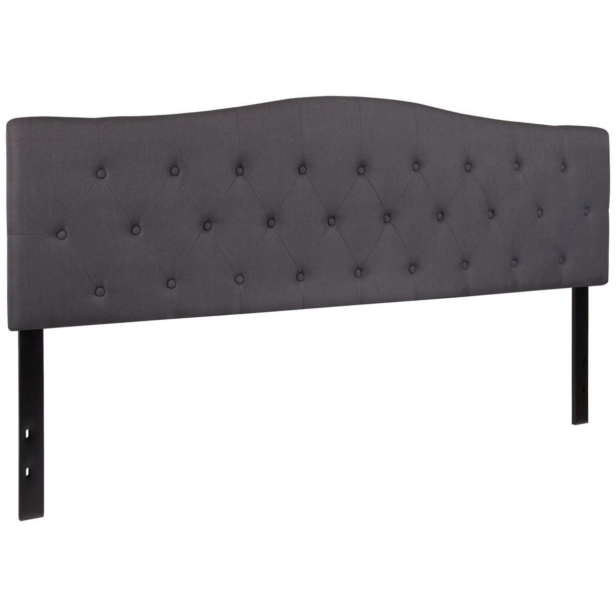 Arched Button Tufted Upholstered Headboard - Rae and Tae 