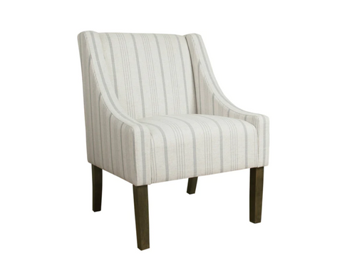 Sanala Juniper Striped Wooden Accent Chair