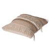 Weston Embellished Fringed Cream Pillow Cover