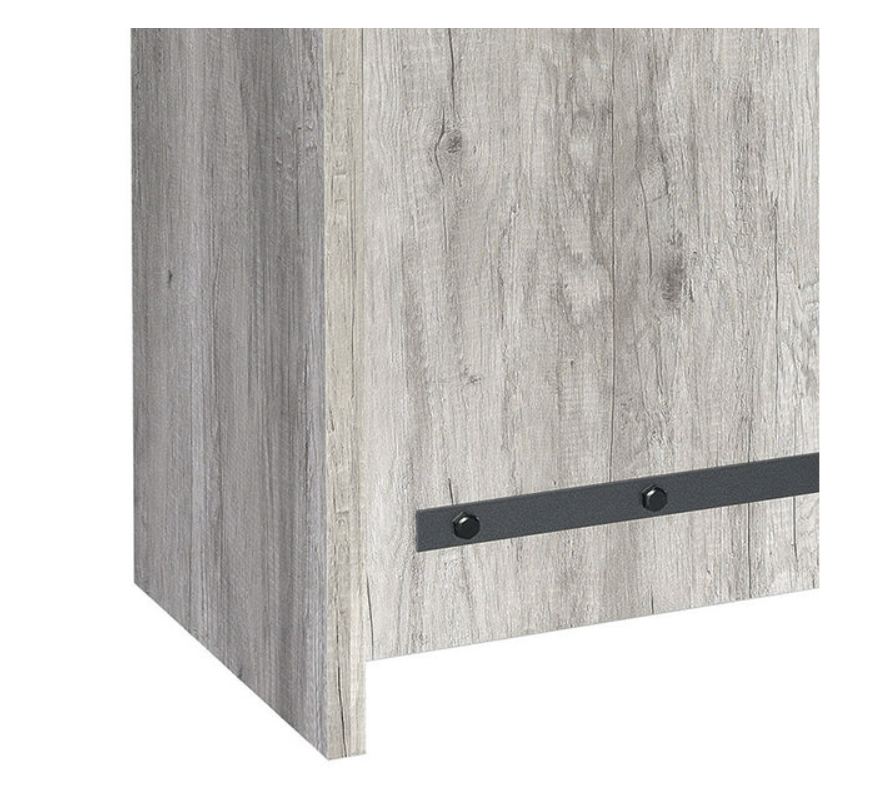 Spacious Wooden Accent Cabinet, Gray