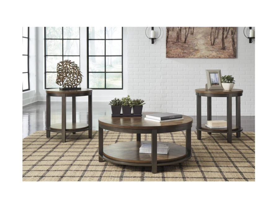 Heinsworth Round Transitional Table Set