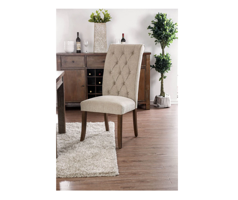 Hastings Wooden Fabric Upholstered Side Chair Set