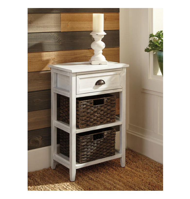 Kidwell Cottage Style Wooden Accent Table