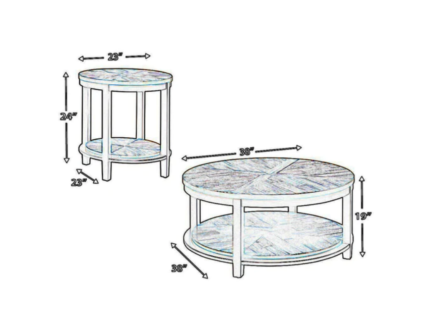 Heinsworth Round Transitional Table Set